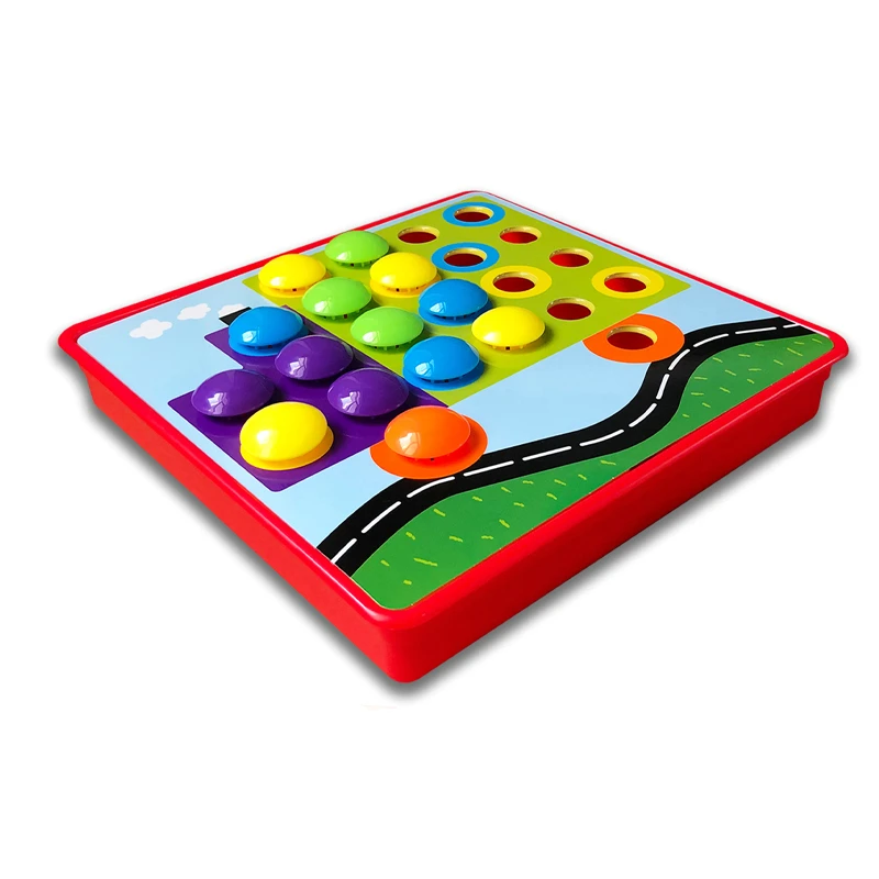 Pegboard Jigsaw Peg游戏塑料蘑菇按钮指甲拼图玩具 Buy 按钮指甲玩具,蘑菇玩具,纽扣蘑菇 Product on