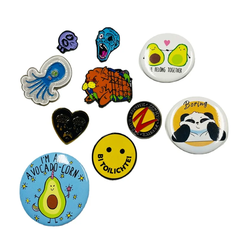 

Excellent quality custom enamel lapel pin die struck soft enamel pin badge with backing cards