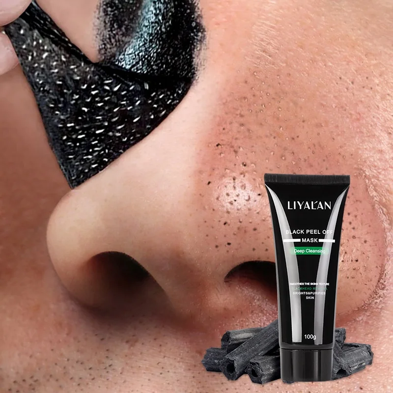 

Wholesale Korea Organic Bamboo Charcoal Cleans Skin Care Remove Acne Black Heads Peel Off FaceMask