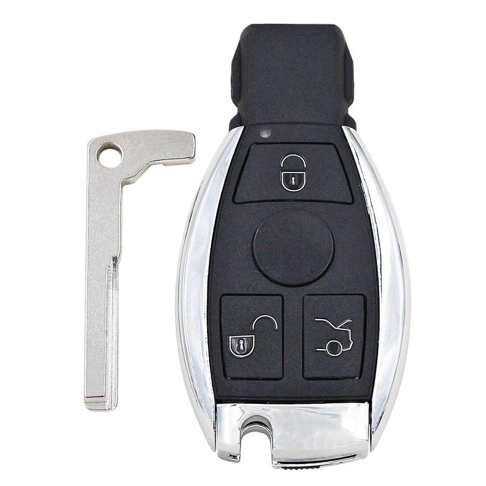

Xhorse VVDI BE Key Pro Improved Version with Smart Key Shell 3 Button for Mercedes Benz Complete Key Package, Black
