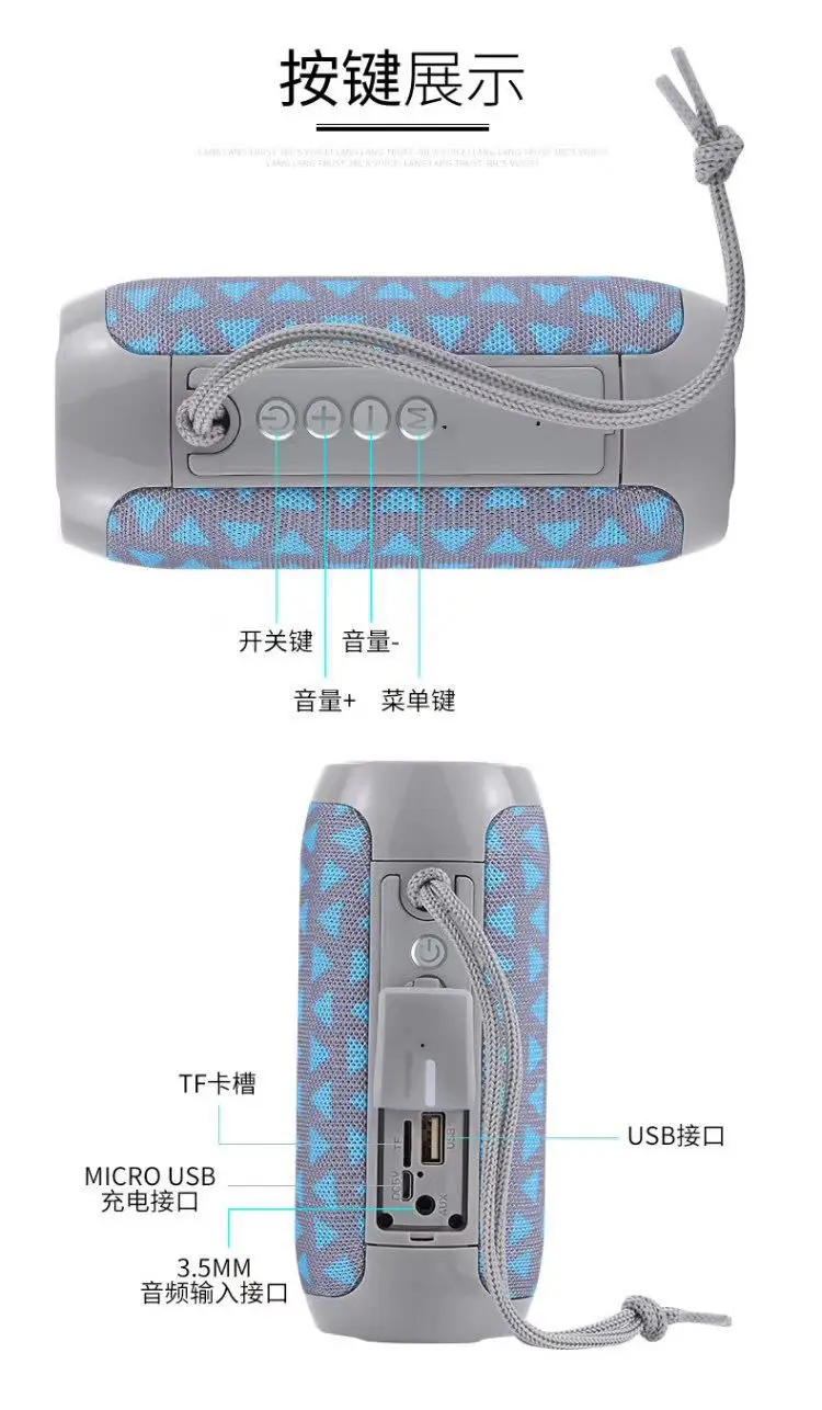 waterproof outdoor portable bluetooth speaker support TF card/AUX built-in Mic for home speaker bluetooth speaker - ANKUX.COM