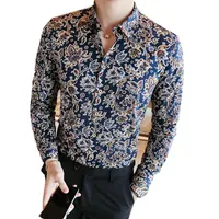 

Autumn floral men%27s+shirts for men slim formal shirts for men printed casual long sleeve shirts for men