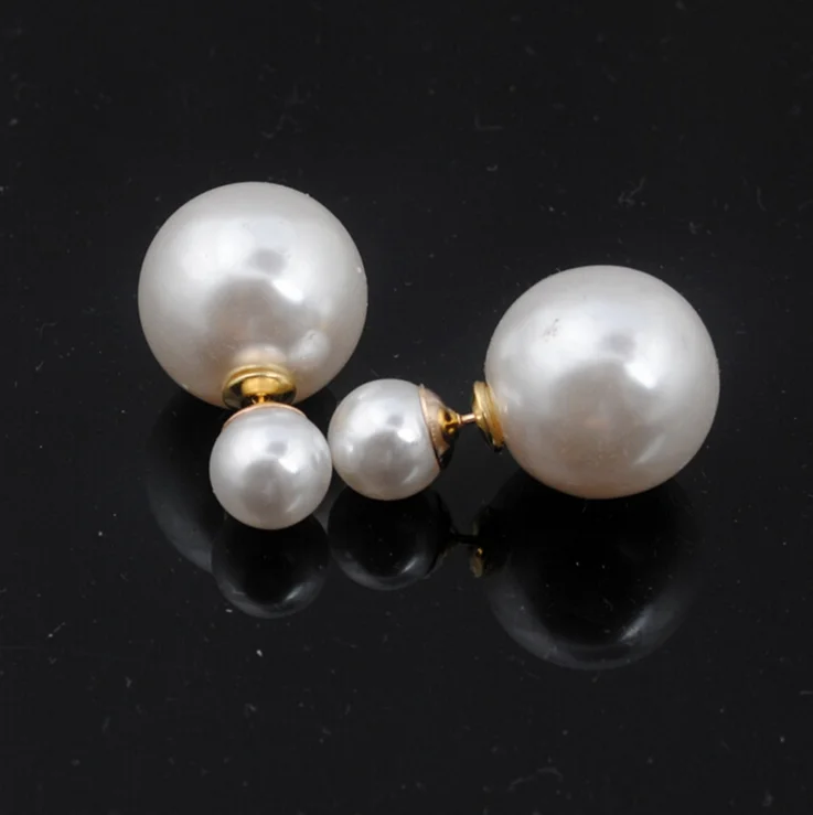 

Hot Sale Jewelry Ear Stud Round White Fresh Water Pearl Earrings