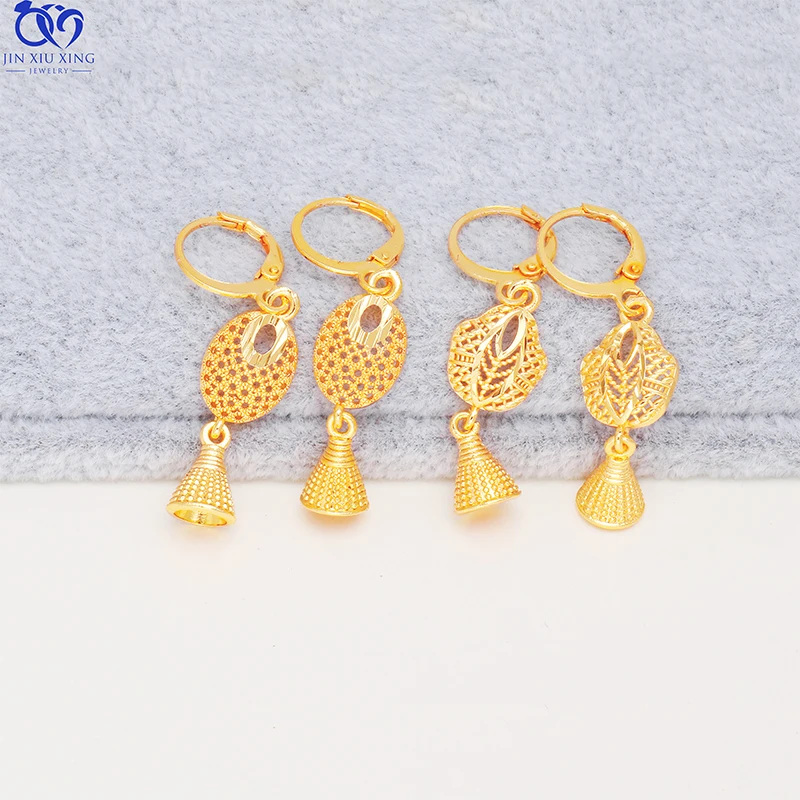 

JXX The most beautiful women earrings, made with 24K gold plating, factory wholesale high-grade earrings, Picture