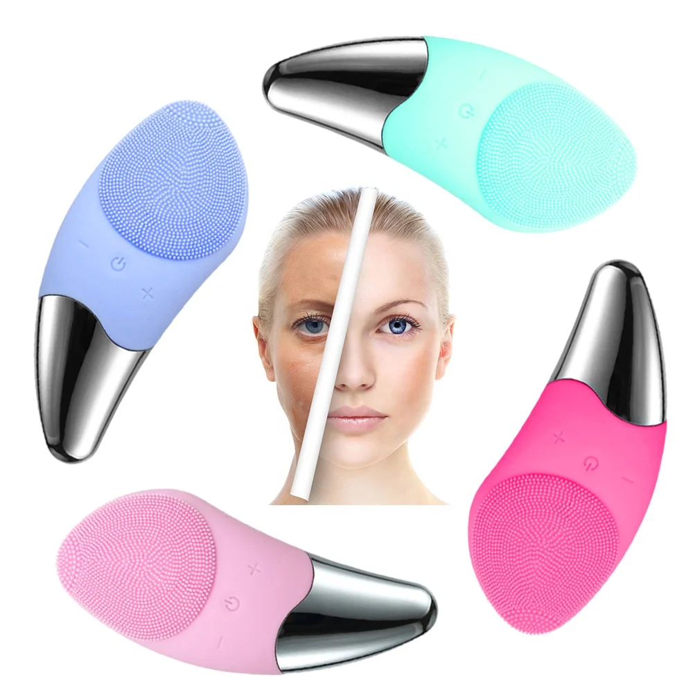 

Wholesale Price USB Rechargeable Silicone Facial Brush for Deep Cleansing Face
