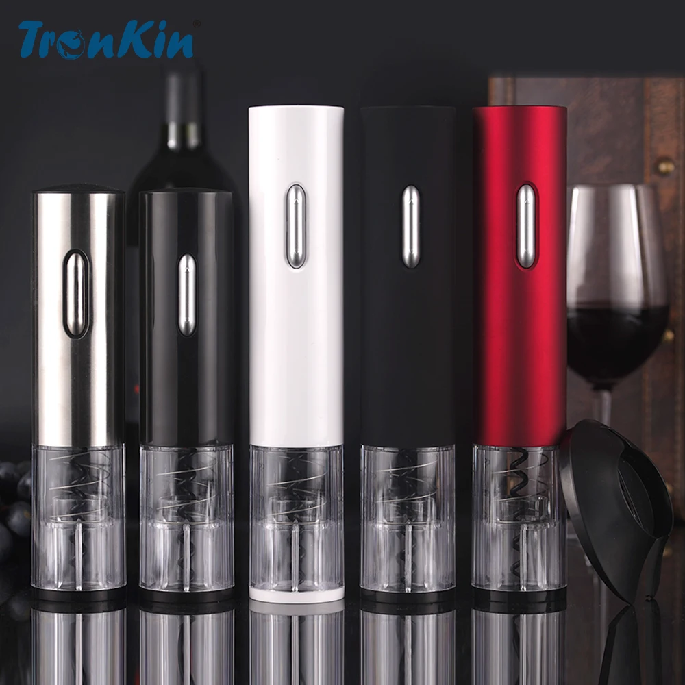 

Air Pressure Pump Automatic Electric Wine Bottle Can Opener Gift Set Electronic korkenzieher sacacorchos Corkscrew Wine opener, Black, accept custom