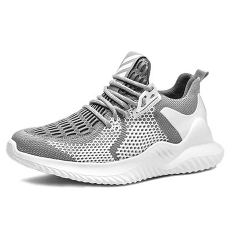 

Dropshipping 1pcs Men's Mesh Sport Sneakers 2021 Stretch Knit Breathable Men Chunky Shoes Comfortable Leisure Footwear for Man