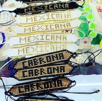 

Beautiful colorful handmade woven bracelet, custom name/letters/logo braided Friendship miyuki bracelet