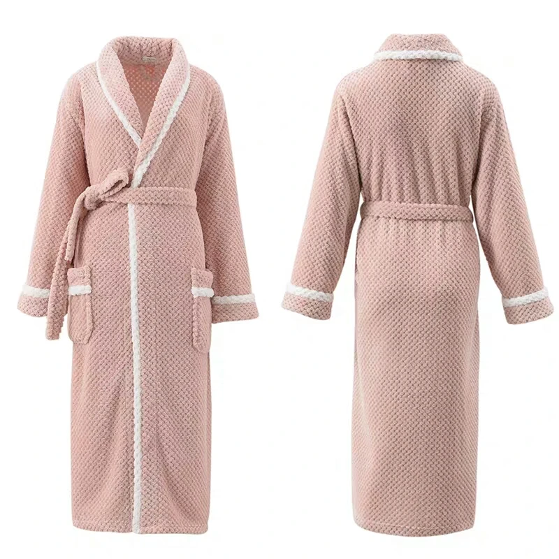 Super Soft Cheap Adults High Quality Soft Bathrobe Jacquard Solid