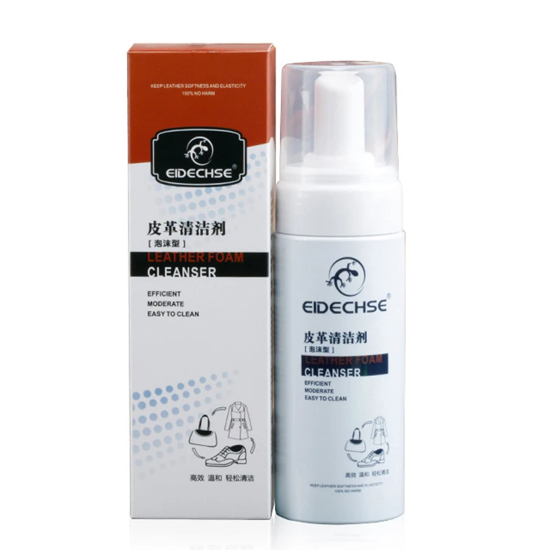 

Leather sofa foam cleaner decontamination maintenance leather care
