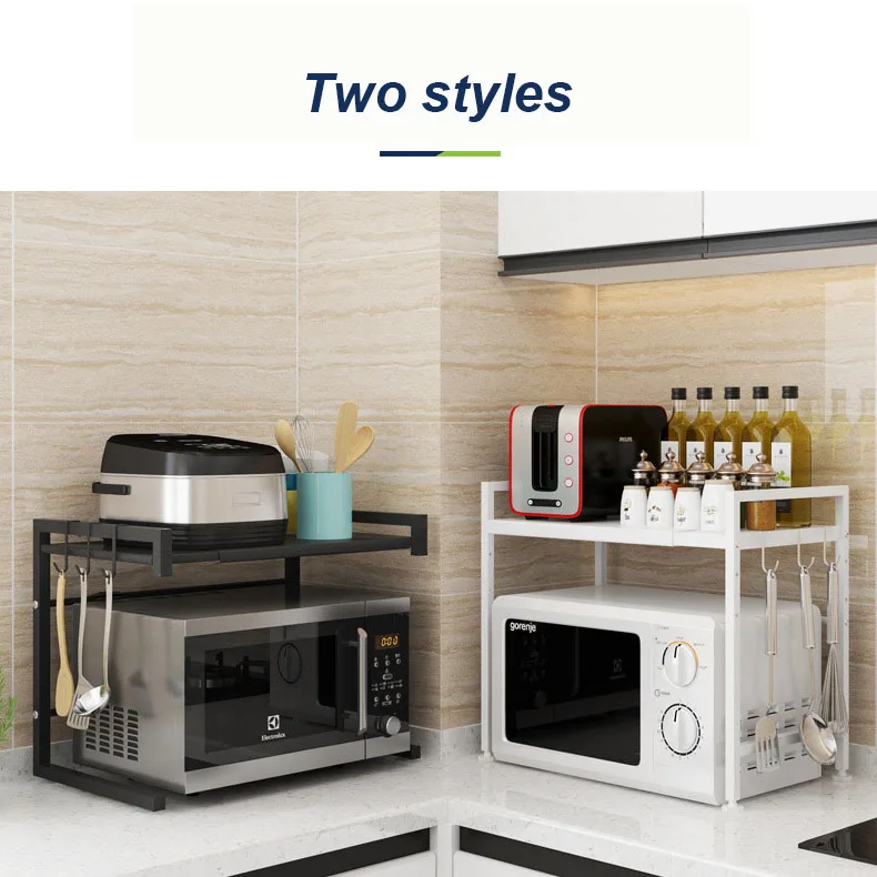 

Adjustable Metal Shelving Wire Rack Microwave wire Shelf, Black
