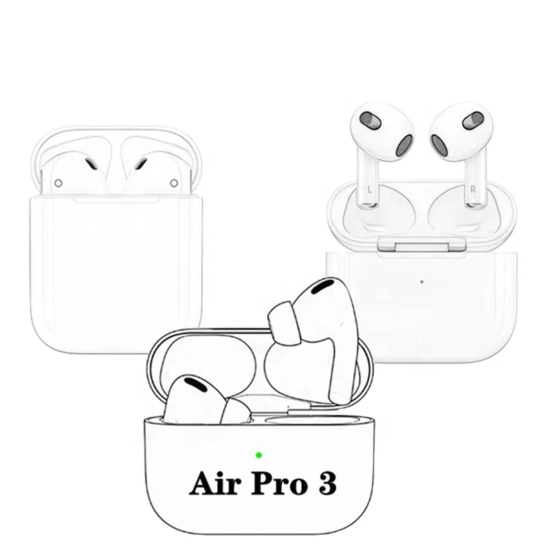 

Wholesale mc ladybug headphones 1:1 for airpods 2 3 airpods pro headphones wireless BT, Black color