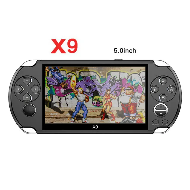 

5.0 Inch Portable Handheld Game Player Retro Game Console 8G Classic Video X9 Gaming Consoles