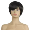 Cute Short Pixie Wigs with 100% Brazilian Hair-Pixie Cut Wigs for Women-Human Hair Caucasian Wigs