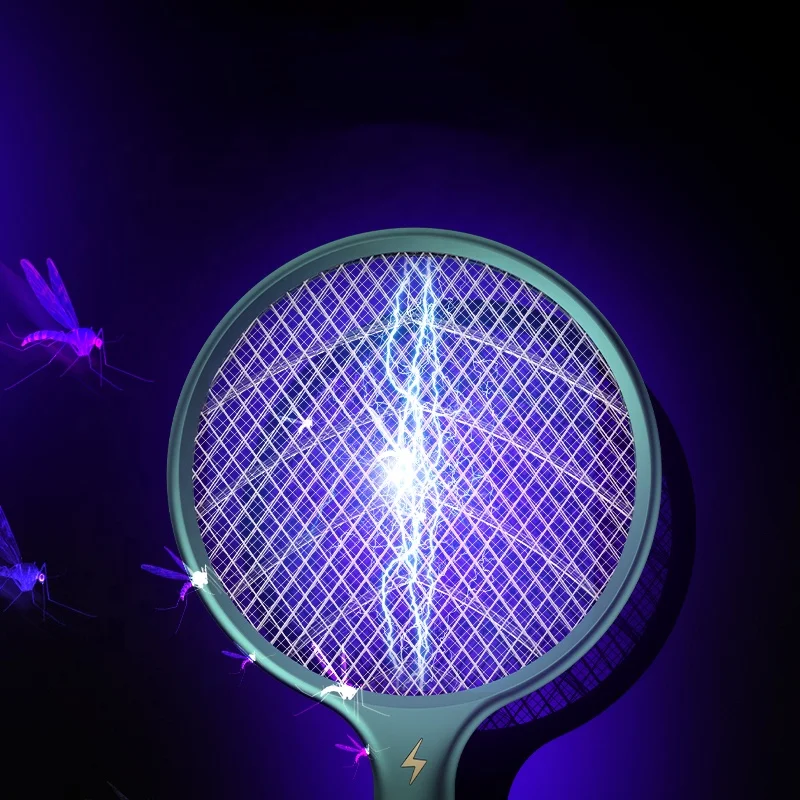

Qualitell Smart Home Appliance 1200ma Battery 3 Modes House Fly Killer Electric Mosquito Swatter