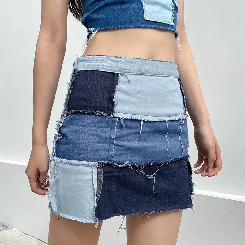 

PATON 2020 new arrival Fashion mini denim skirt fashionable jean skirt for lady women made in guangzhou
