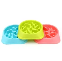 

wholesale blank feeding slow eat dog feed bowl Dog Cat Feeding Bowl Pet Bloat Stop