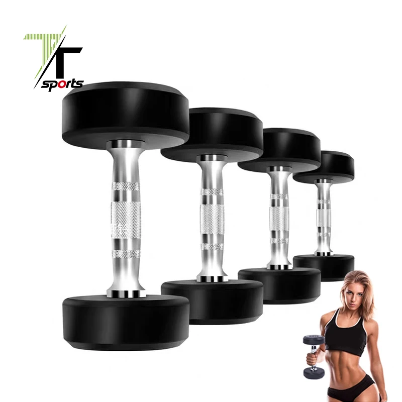 

TTSPORTS Wholesale Cast Iron dumbbell Strength Training Weight For Home Gym Exercise fitness, Black