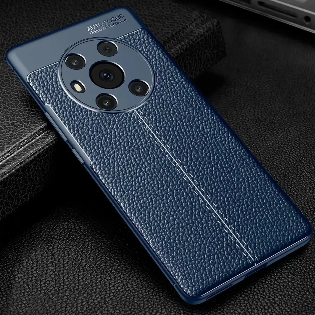 

For HUAWEI Honor magic3 Case Luxury Ultra Leather Rugge Soft Shockproof Cover, As pictures