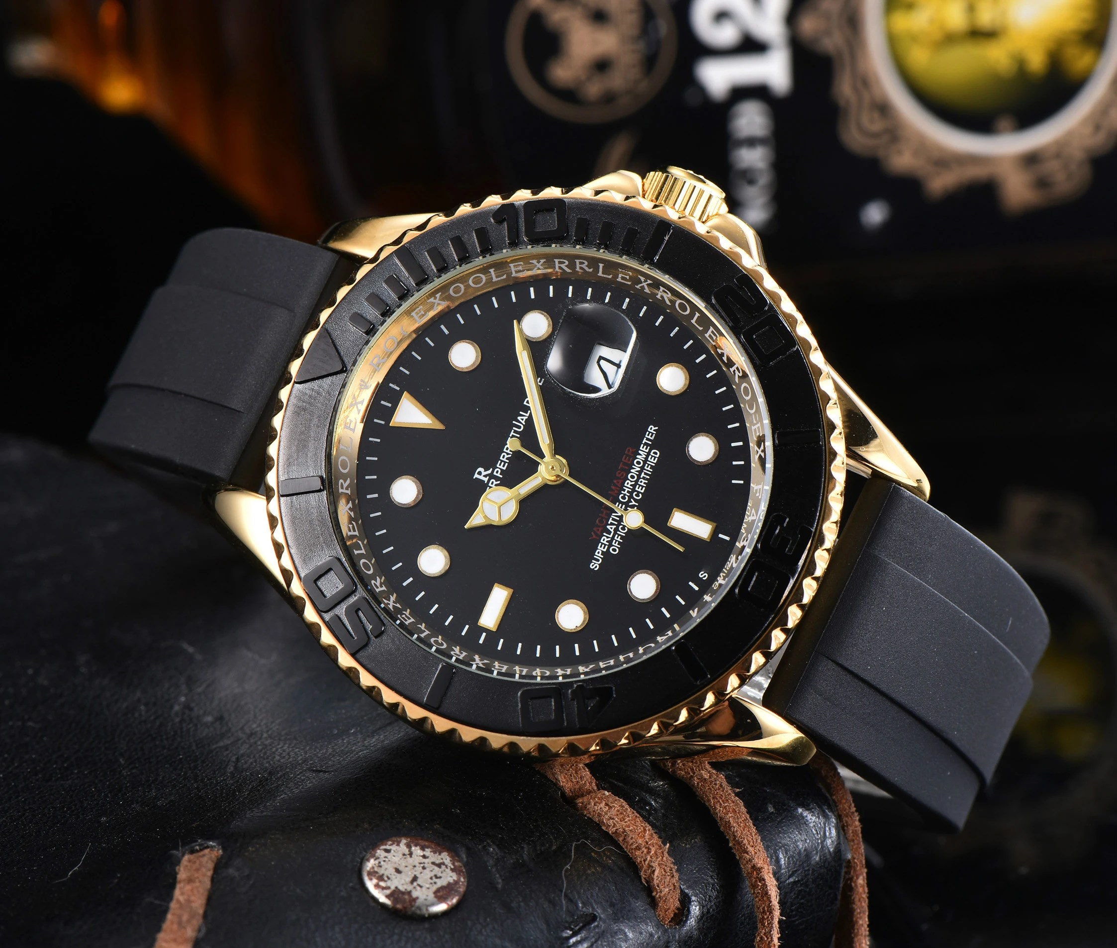 

2021 Customized logo, luxury watch, 6color premium watches men