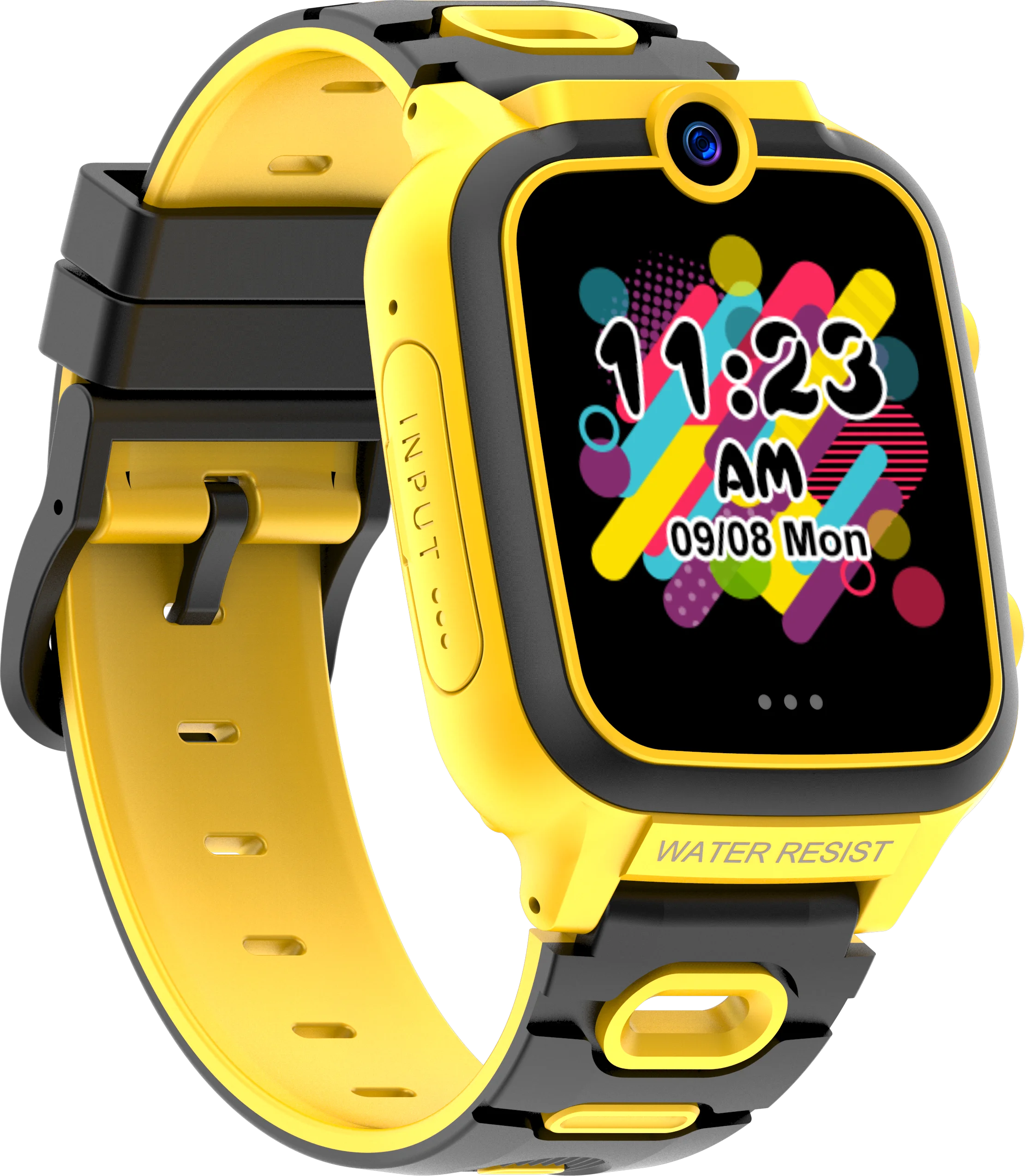 

2022 Newest Game & Music Watch Children Smartwatch 1.54inch kids smart gaming gps watch for kids, Red/yellow/green