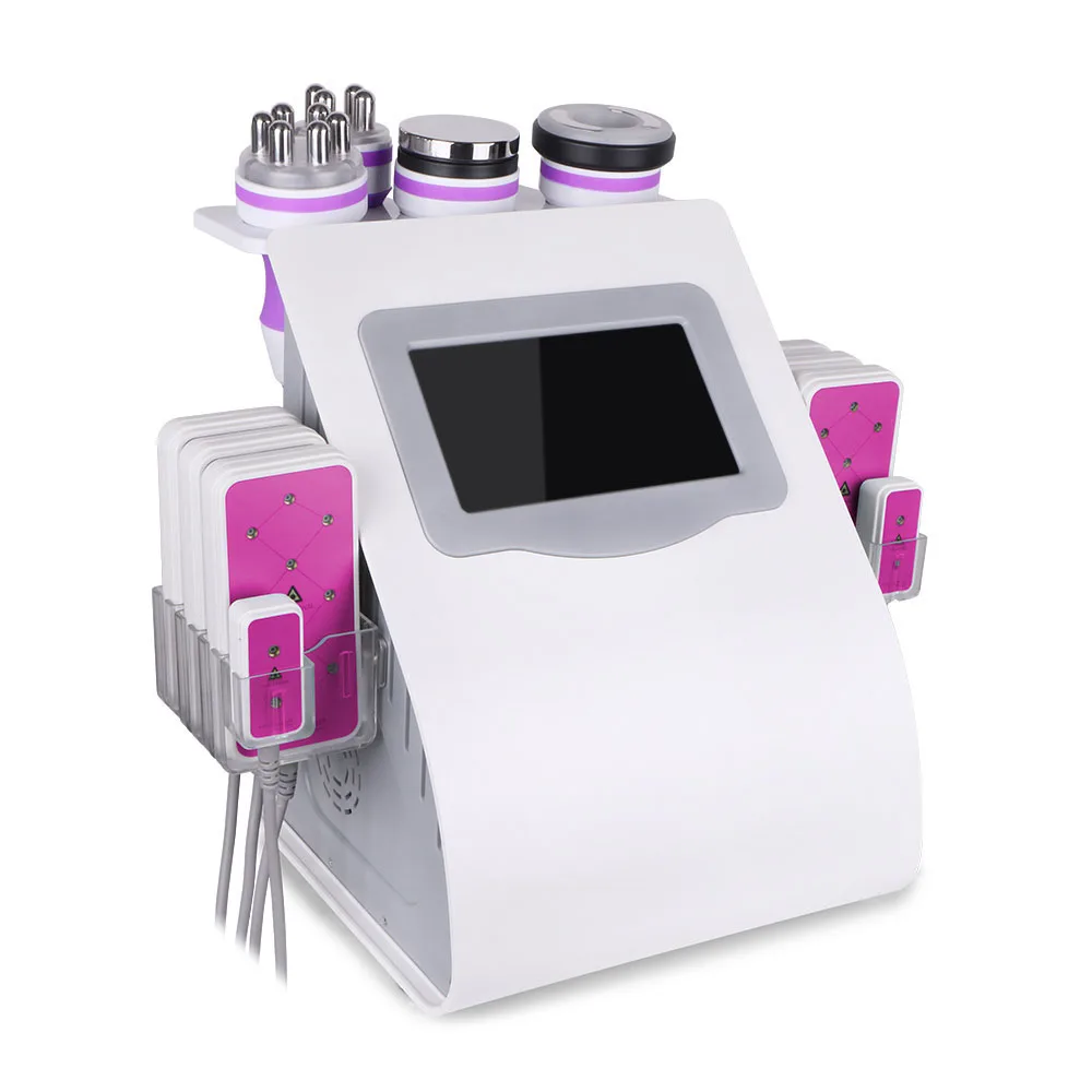 

6 in1 Vacuum RF body slimming Machine 40k ultrasonic cavitation fat burning lipo laser weight loss machine