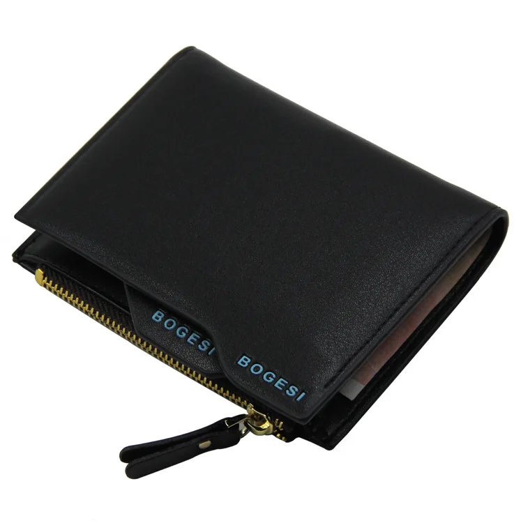 

BOGESI hot selling pu leather men short wallet, As picture shows