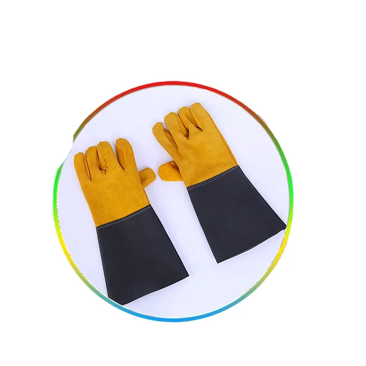 

Labor Mittens Protection Gardening High Temperature Cow Split Leather Gloves