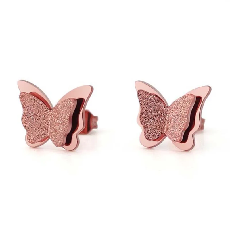 

Japan and Korea New stainless steel butterfly earrings for woman for girl Jewelry Gifts, Picture