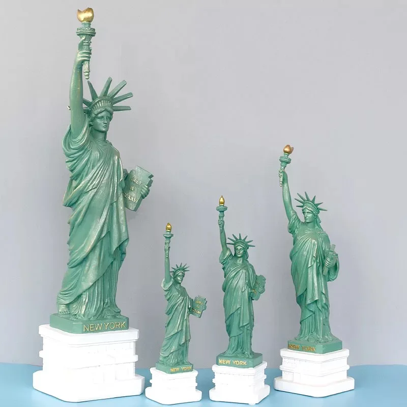 Statue Of Liberty Sculpture New York City Liberty Island Collection Souvenir Doll Metal Model