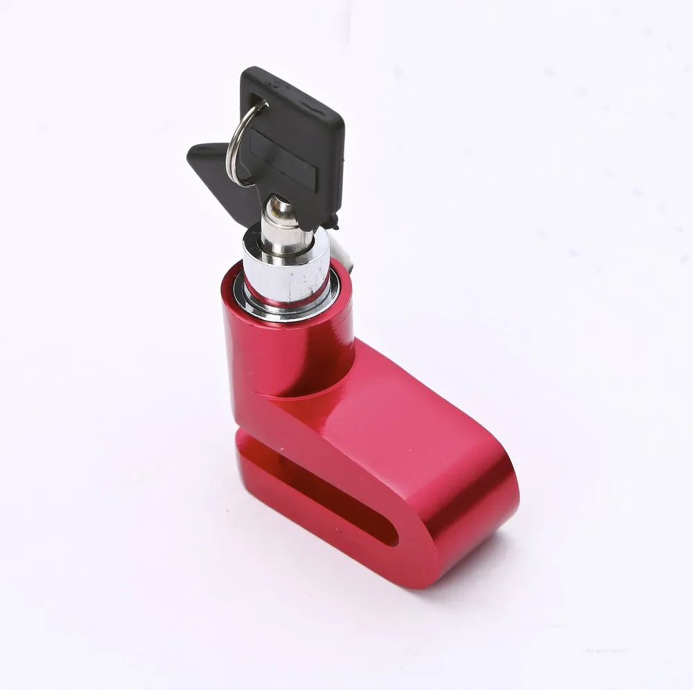 

Aluminum Alloy Universal 5.5mm Motorcycle Anti-theft Lock Disc Brake Wheel Lock, Black, red, blue, grey, etc...