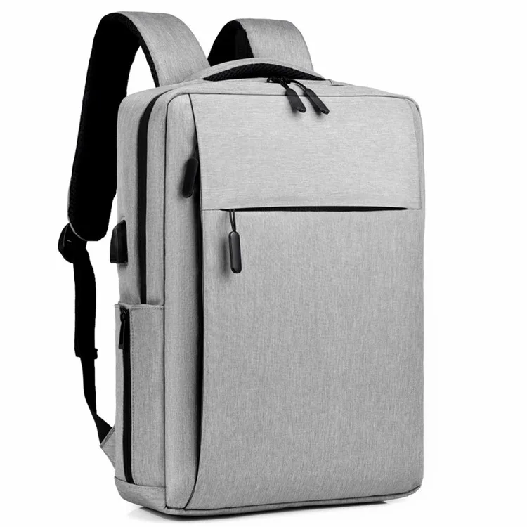 

17.3 inch waterproof backpack computer men and women backpack business anti-theft USB charging office laptop bag, Black, grey,navy blue