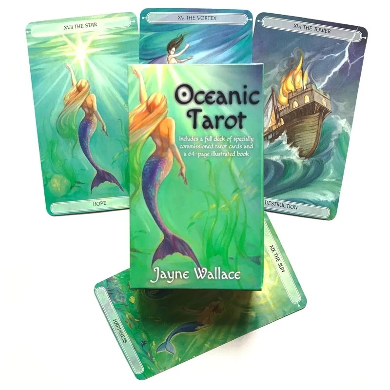 

New Oceanic Tarot Cards PDF Guidance Divination Deck Entertainment Parties Board Game Support Drop Shipping 78Pcs/Box