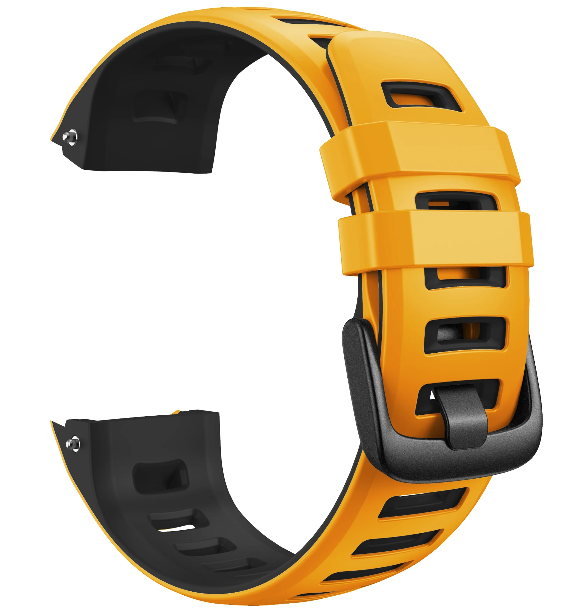 

New Arrival Dual Color Silicone Strap With Black Buckle Watch Band for Garmin Instinct/Garmin Instinct Esports