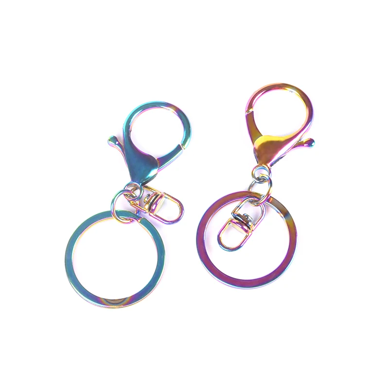 

Rainbow Color Key Hook Metal Swivel Snap Hook Connector Spring Buckle