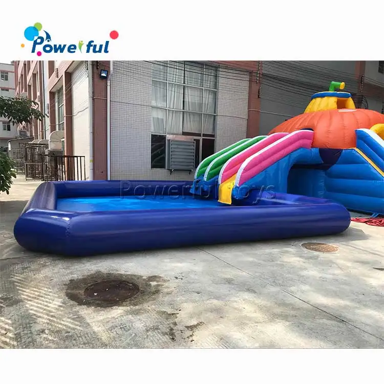 Cheap Inflatable Water Slides with pool for kids