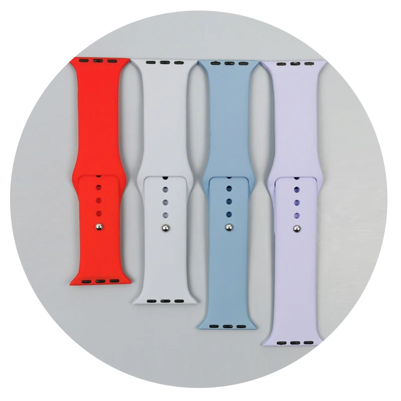 

Customizable T500 straps high quality 20mm 22mm 42mm 44mm smart watch for i watch series 5 6 new design silicone watch band