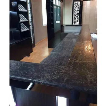 L Shape Kitchen Countertop Black Marble Desk Counter Buy L