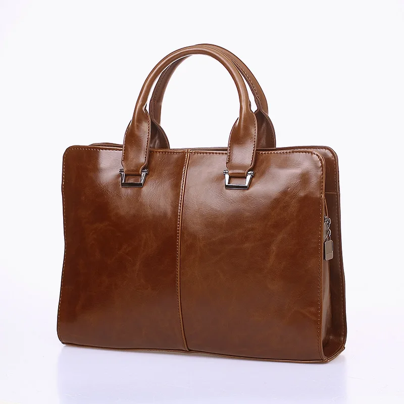 

Hot Sale TB058 Men Business Office Briefcase Laptop Bag Travel Bag Briefcase Leather Handbags