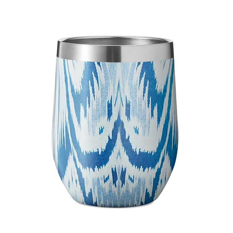 

Unbreakable Fast shipping 12oz Double wall stainless metal mug Insulated stemless steel wine tumbler, Customized colors acceptable