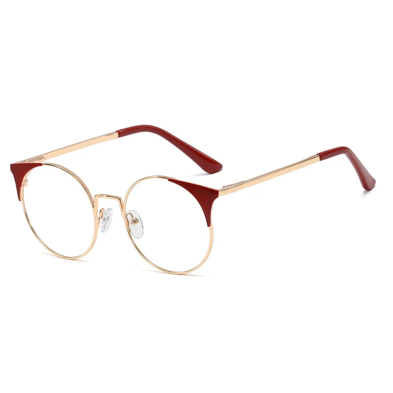 

Finewell computer gaming glasses optical frame chain high quality Fashion Designer optical frames Cateye crystal eyeglass frames