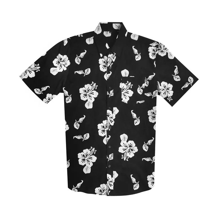 

2021 New Men'S Short Sleeved Floral Print Hawaiian Shirt, Custom