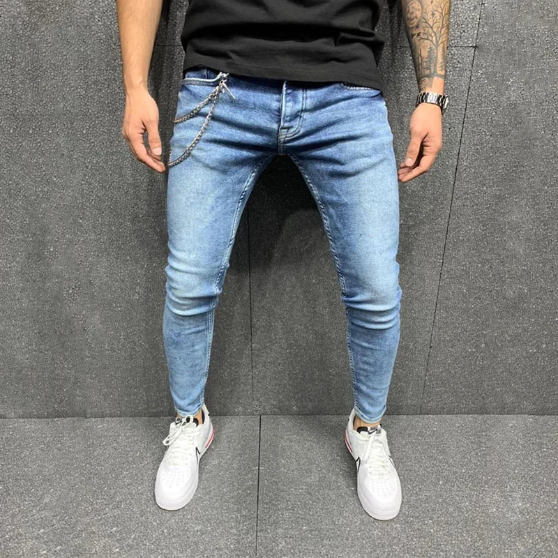

Free Shipping Wholesale Good Price Skinny Patch Pants Denim Jeans Men Ripped Jeans Skinny Stretch, New jeans pent mens
