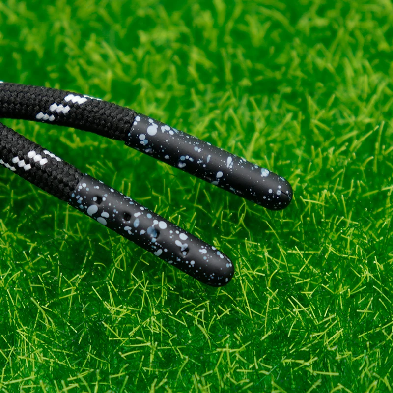 

Weiou Professional Shoe Accessories Supplier High Strength Metal Aglets Making Black and White Spotted Metal Head