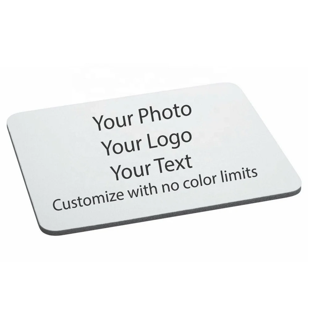

BLANK MOUSE PAD SUBLIMATION TRANSFER HEAT PRESS PRINTING SCREEN PRINT, White or black fabric