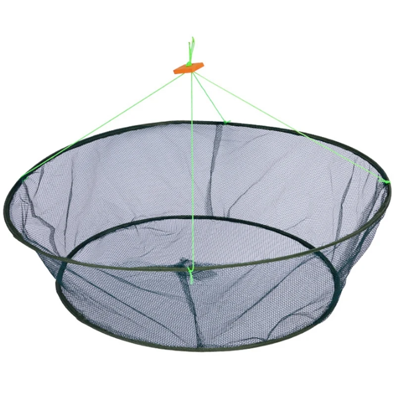 

0.8M Open Type Folding Fishing Net Moving Net Hand Throwing Net Fishing Supplies, Green