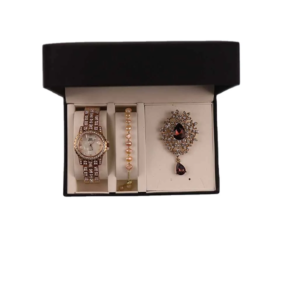 

Luxury 2022 Gift Idea Oem Logo Woman Quartz Watch Gift Set