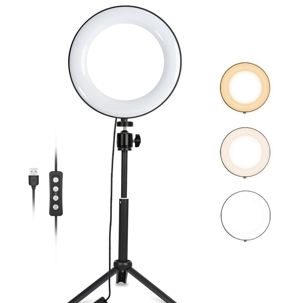 

Led Photographic Lighting 4 inch 6 inch 8 inch 10 inch White Fill Shadow Ring Live broadcasting Light