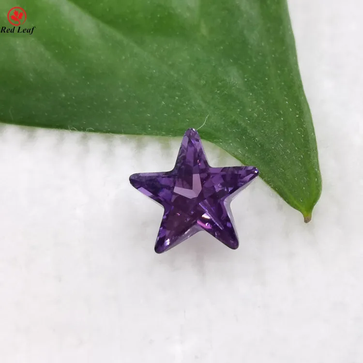 

Synthetic Zircon Cz gems D-amethyst  Five Star Cut Gemstone Cubic Zirconia gems, All color