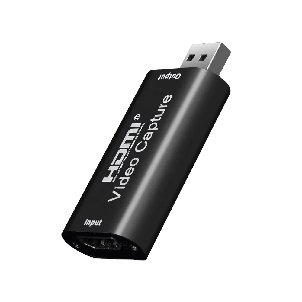 

Xput HDMI Capture Card 1080P USB 2.0 Video Capture Grabber Record Box For PS4 Game DVD Camcorder Camera Recording Live Streaming, Black